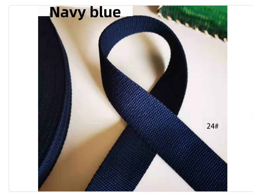 22 Color, 1 1/2 Inch Cotton Webbing Heavy Duty Bag handles, bag strap for tote bag Upholstery Webbing ,JD-1866