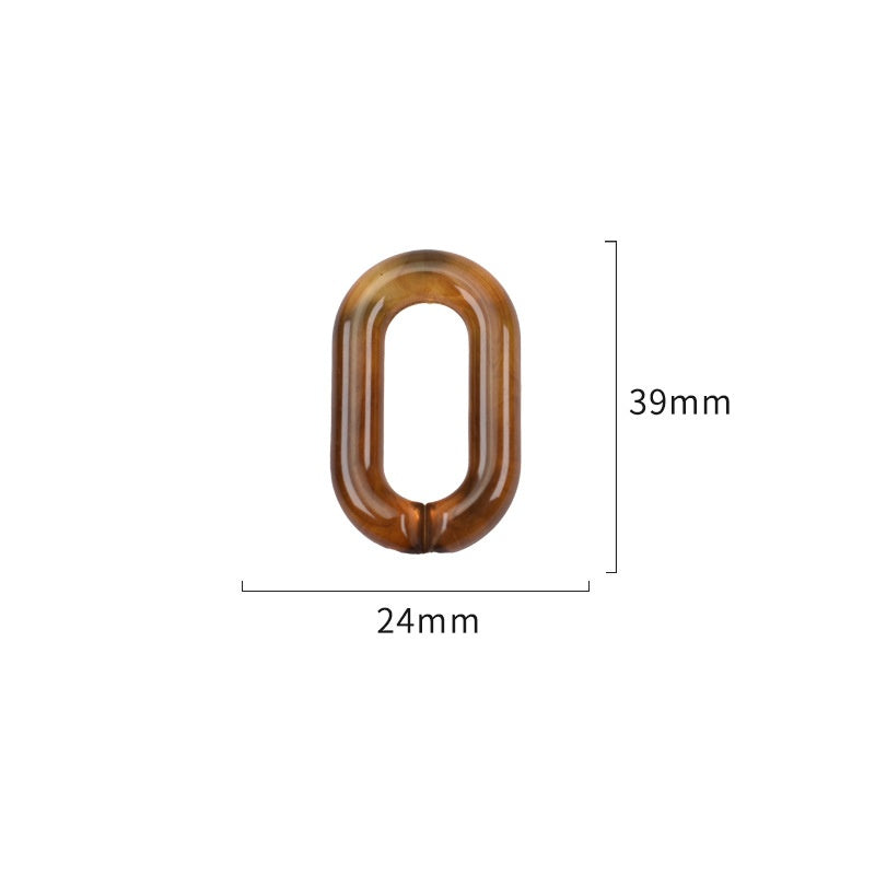 1 inch Acrylic High Quality Purse Chain, Metal Shoulder Handbag Strap, Replacement Handle Chain, Metal Crossbody Bag Chain Strap LD-1130