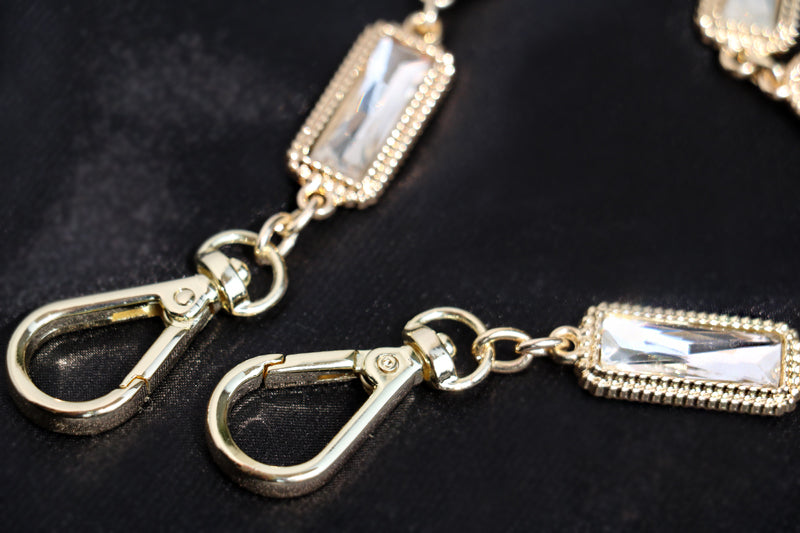 13MM Glass Drill High Quality Purse Chain,Alloy and Glass Drill, Metal Shoulder Handbag Strap,Bag Strap, Bag Accessories, JD-132