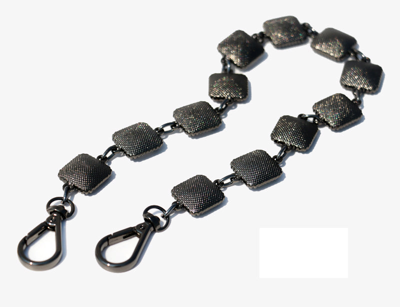 18MM Glass Drill High Quality Purse Chain,Alloy and Glass Drill, Metal Shoulder Handbag Strap,Bag Strap, Bag Accessories, Detachable,JD-135