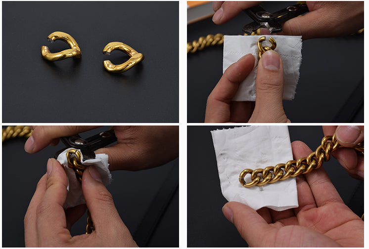 13mm High Quality Full Copper Real Leather Purse Chain Strap,Metal Shoulder Handbag Strap,Purse Replacement Chains,bag accessories,JD-2167