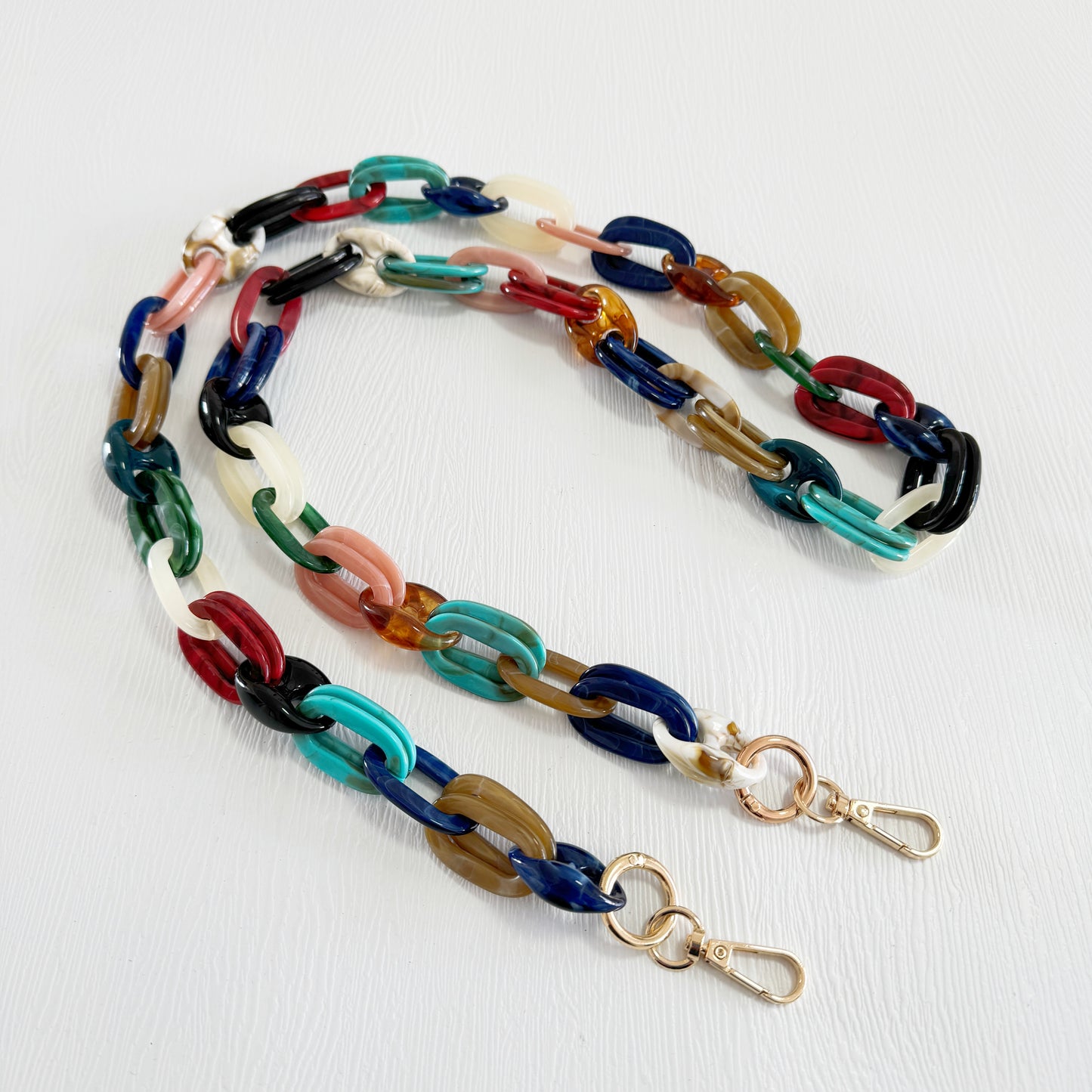 Acrylic High Quality Purse Chain, Metal Shoulder Handbag Strap, Replacement Handle Chain, Metal Crossbody Bag Chain Strap LD-3099