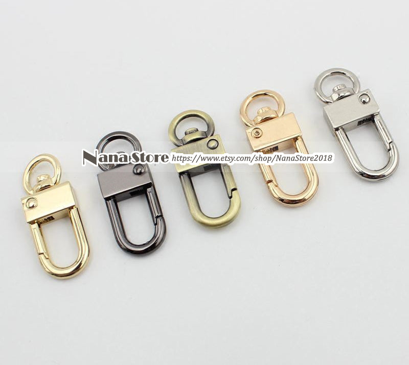 SET OF 2 , Handbag Purse Bag Spring Hooks,Metal shoulder strap buckle, Link buckle, Handbag Snap,Swivel Trigger Clips Snap Loop,PJ-176