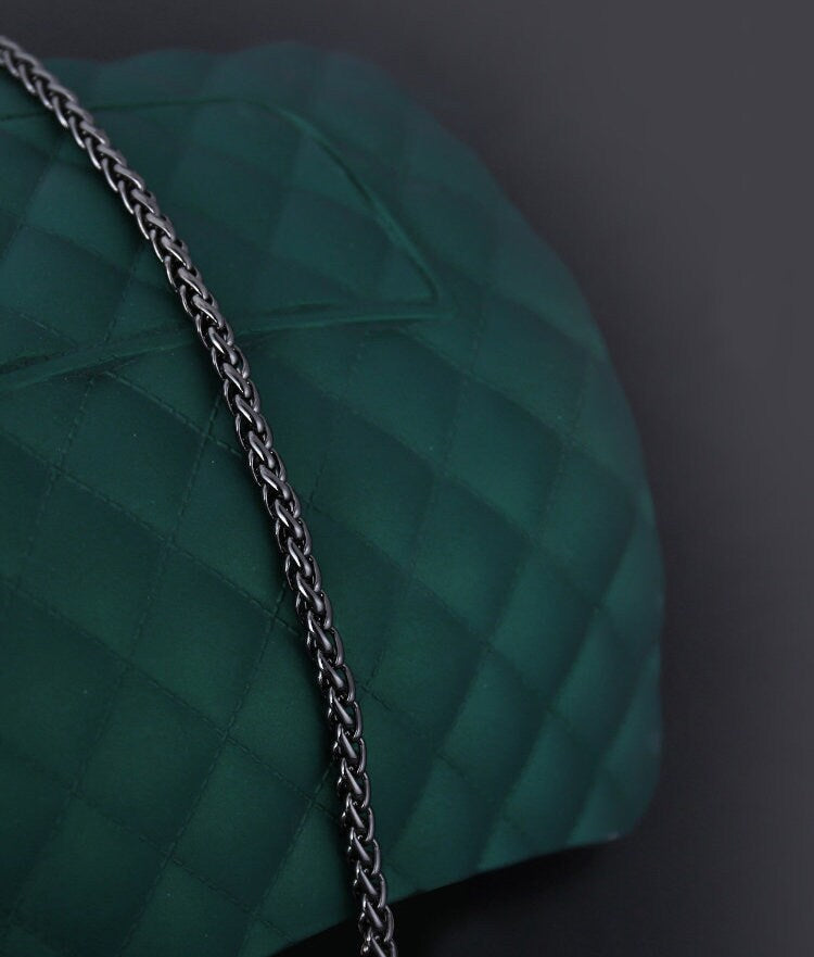 6mm Gun Black High Quality Purse Chain Strap,Alloy and Iron,Metal Shoulder Handbag Strap,Purse Replacement Chains,bag accessories JD-102