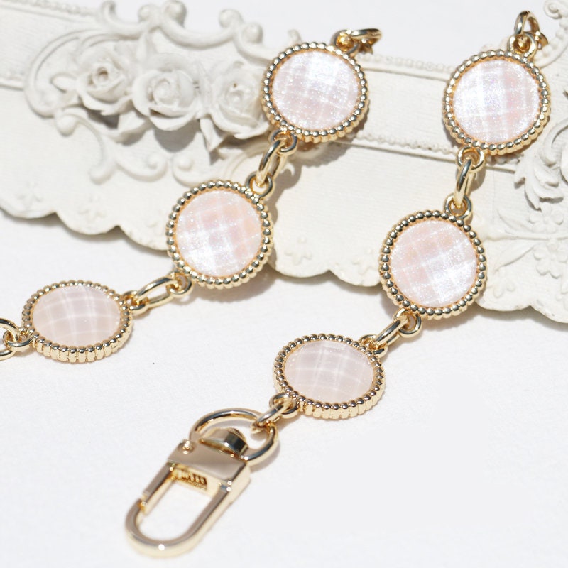 18mm Glass Drill High Quality Purse Chain,Alloy and Glass Drill, Metal Shoulder Handbag Strap,Bag Strap, Bag Accessories, JD-1350