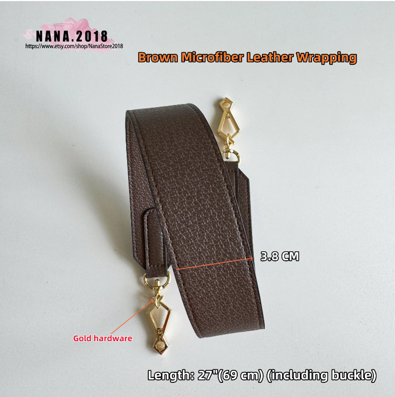 High Quality Microfiber Leather Wrapping, Leather Shoulder Handbag Strap, Replacement Handle , Bag Accessories, JD-2996