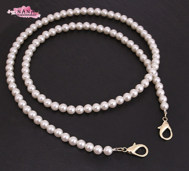 Pearl High Quality Purse Chain,Alloy and Pearl, Metal Shoulder Handbag Strap,Bag Strap, Bag Accessories, JD-72