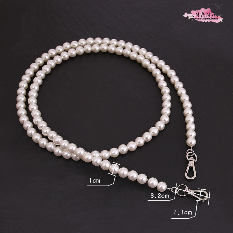 Pearl High Quality Purse Chain,Alloy and Pearl, Metal Shoulder Handbag Strap,Bag Strap, Bag Accessories, JD-72