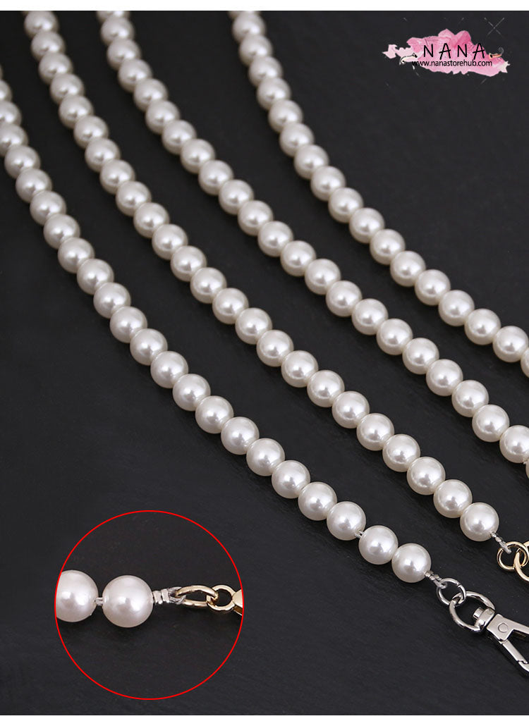 Pearl High Quality Purse Chain,Alloy and Pearl, Metal Shoulder Handbag Strap,Bag Strap, Bag Accessories, JD-72