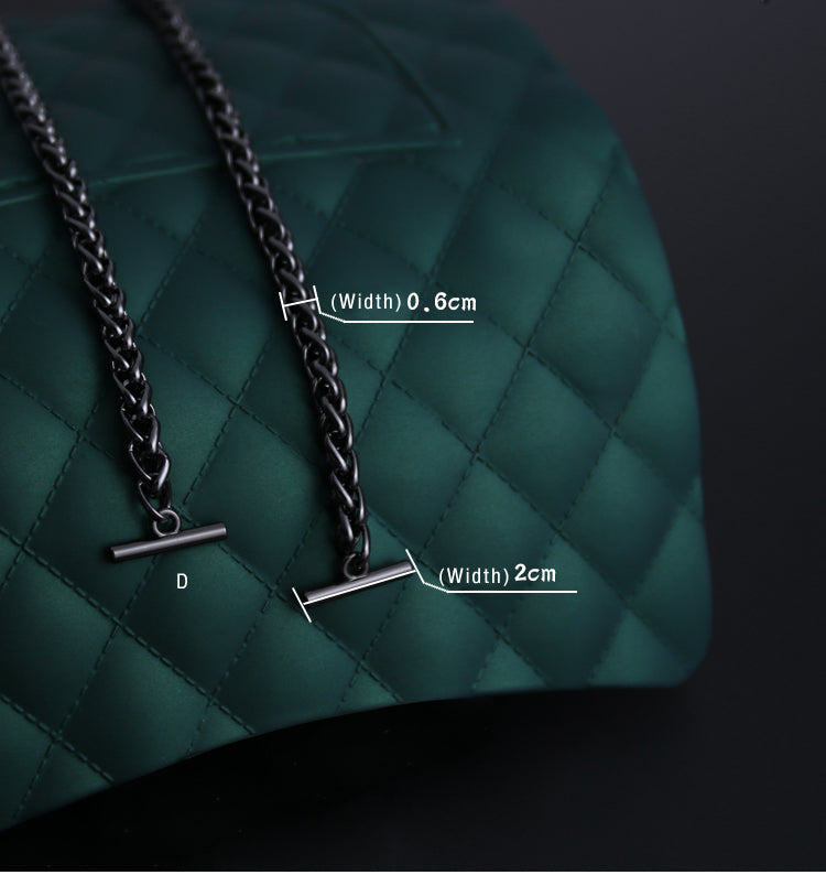 6mm Gun Black High Quality Purse Chain Strap,Alloy and Iron,Metal Shoulder Handbag Strap,Purse Replacement Chains,bag accessories JD-102