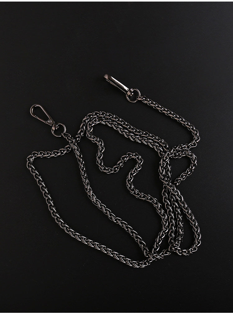 6mm Gun Black High Quality Purse Chain Strap,Alloy and Iron,Metal Shoulder Handbag Strap,Purse Replacement Chains,bag accessories JD-102