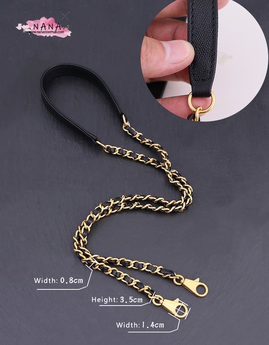 High Quality Full Copper Leather Purse Chain Strap,Metal Shoulder Handbag Strap,Purse Replacement Chains,bag accessories,JD-1037