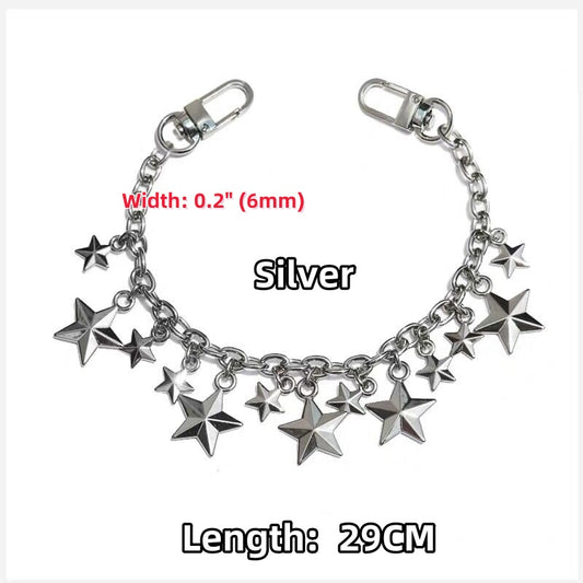 6mm Star High Quality Purse Chain Strap,Alloy and Iron,Metal Shoulder Handbag Strap,Purse Replacement Chains,bag accessories, JD-1063