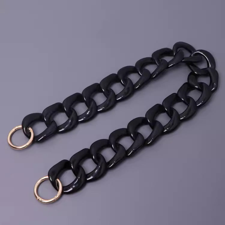 1 4/5 inch Acrylic High Quality Purse Chain, Metal Shoulder Handbag Strap, Replacement Handle Chain, Metal Crossbody Bag Chain Strap LD-1076