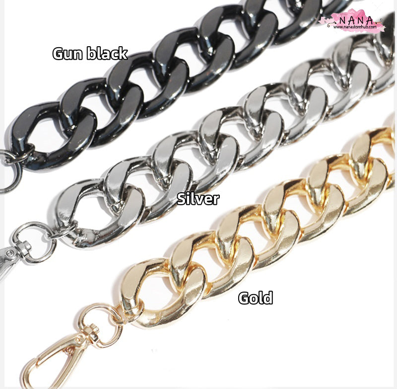 3 Color,27mm High Quality Purse Chain Strap,Alloy and Iron,Metal Shoulder Handbag Strap,Purse Replacement Chains,bag accessories, JD-1098