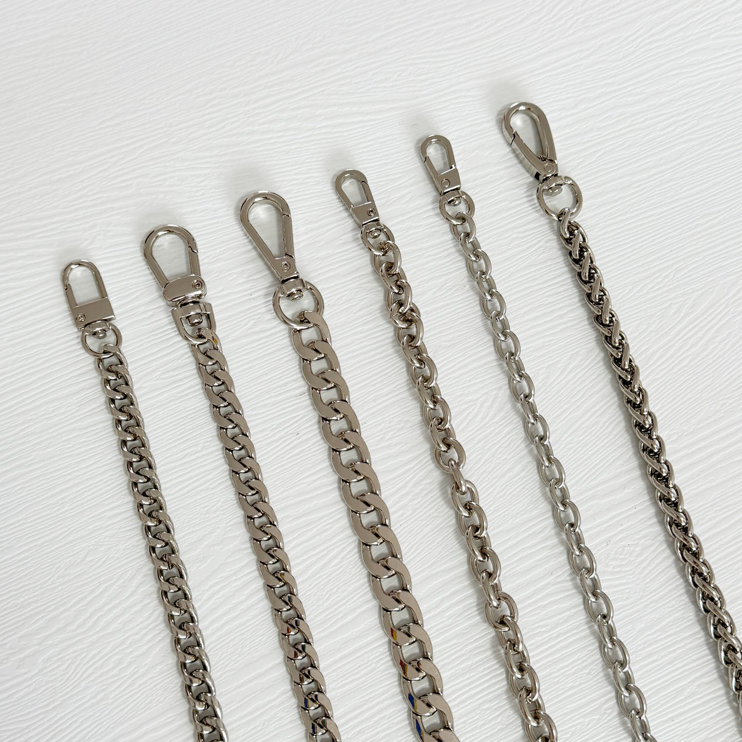 Silver High Quality Purse Chain, Metal Shoulder Handbag Strap, Replacement Handle Chain, Metal Crossbody Bag Chain Strap,JD-1110