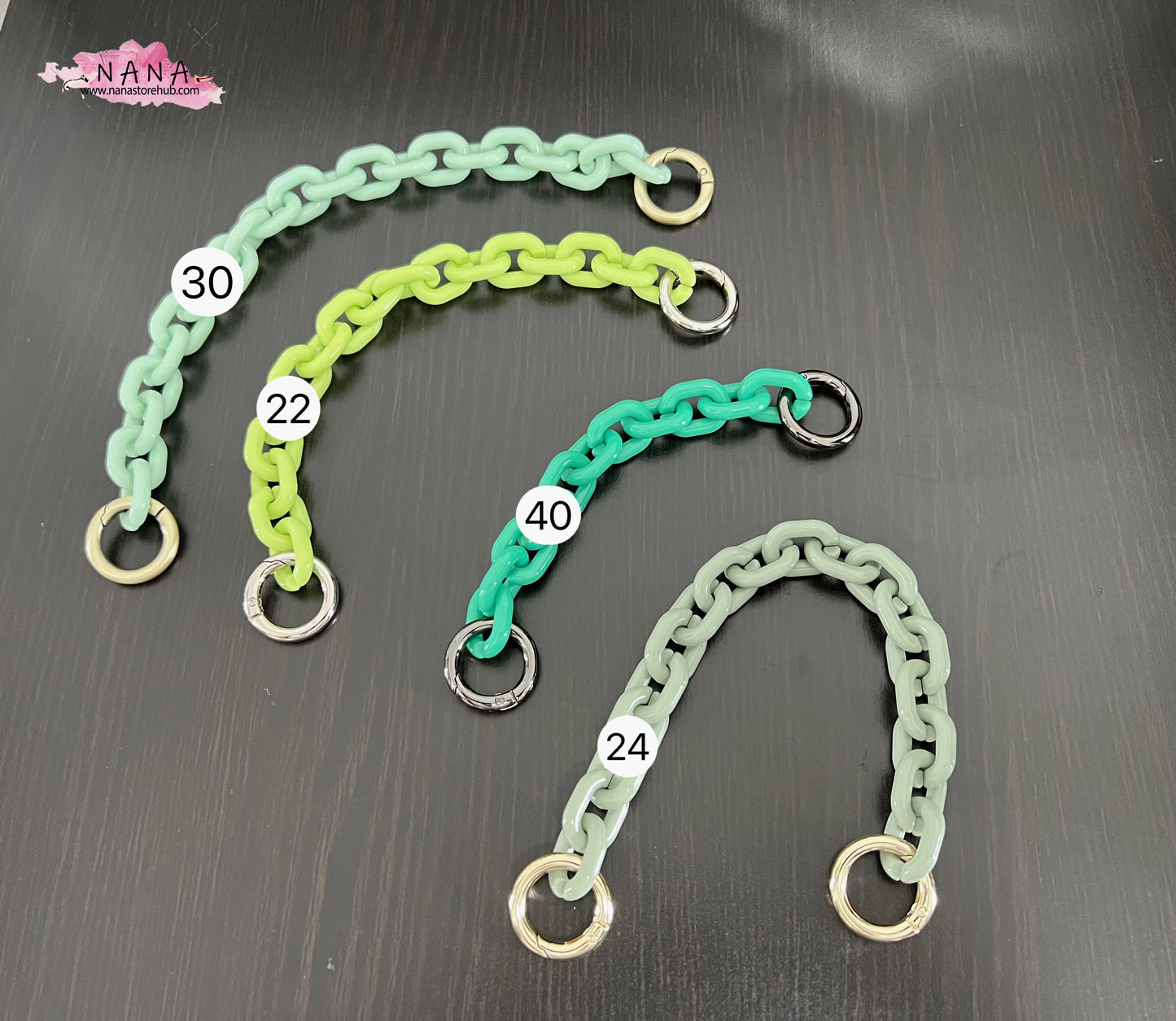 4/5 inch Acrylic High Quality Purse Chain, Metal Shoulder Handbag Strap, Replacement Handle Chain, Metal Crossbody Bag Chain Strap LD-1126