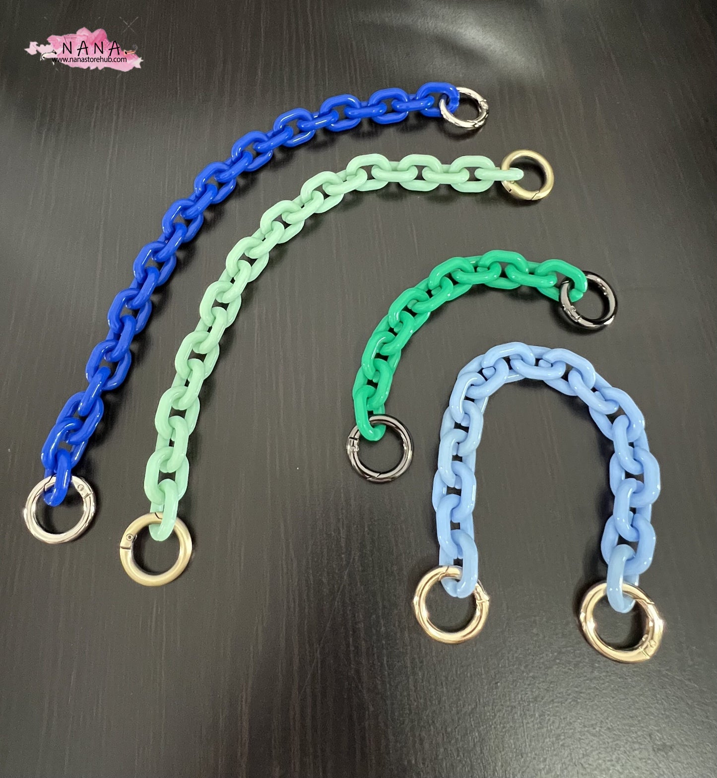 4/5 inch Acrylic High Quality Purse Chain, Metal Shoulder Handbag Strap, Replacement Handle Chain, Metal Crossbody Bag Chain Strap LD-1126