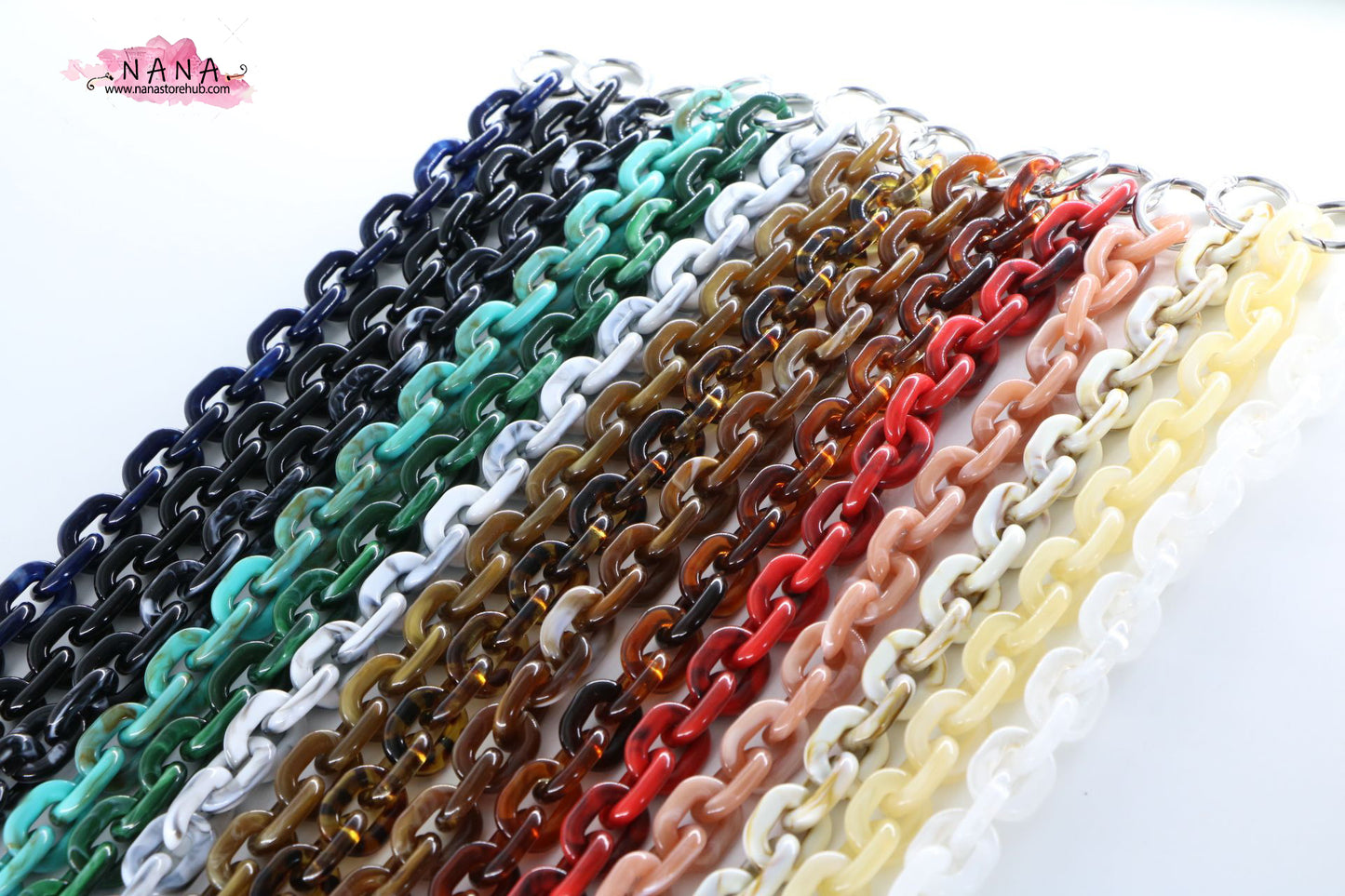 4/5 inch Acrylic High Quality Purse Chain, Metal Shoulder Handbag Strap, Replacement Handle Chain, Metal Crossbody Bag Chain Strap LD-1126