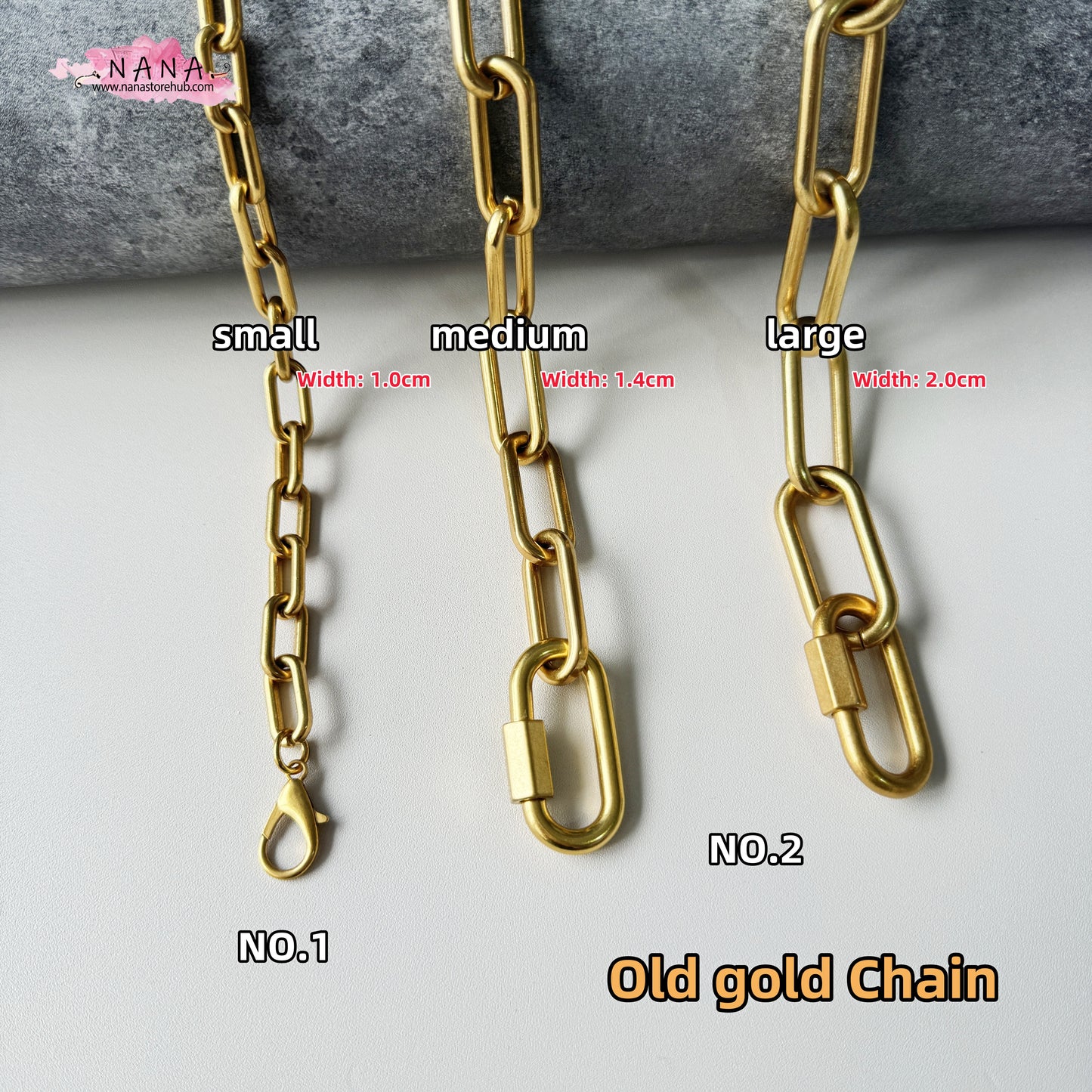 20mm Old gold High Quality Purse Chain Strap,Alloy and Iron, Metal Shoulder Handbag Strap,Purse Replacement Chains,bag accessories, JD-1319