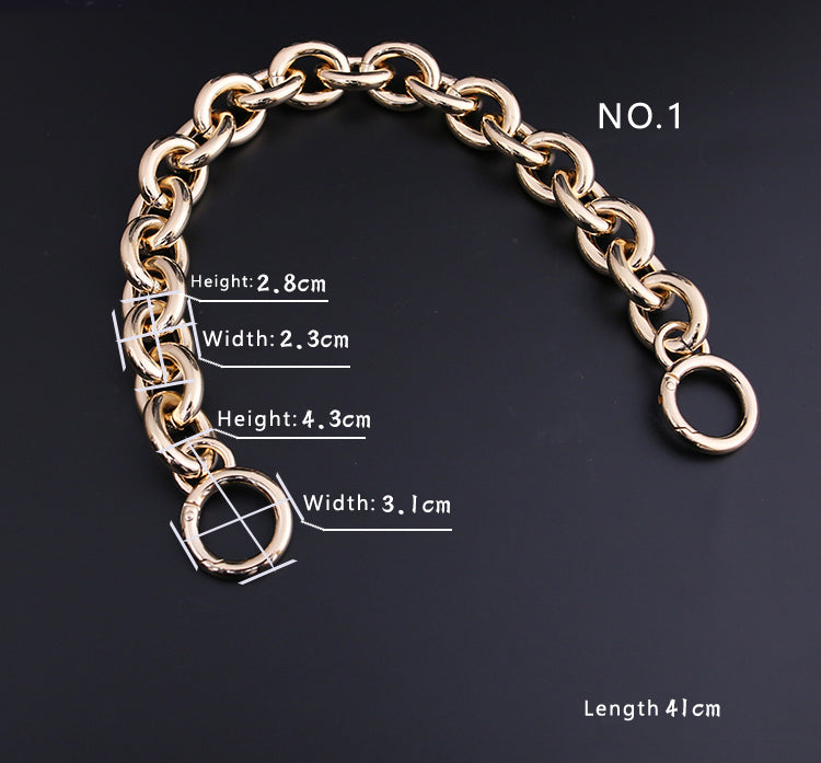 2 color,23 mm High Quality Purse Chain Strap,Alloy and Iron, Metal Shoulder Handbag Strap,Purse Replacement Chains,bag accessories, JD-1329