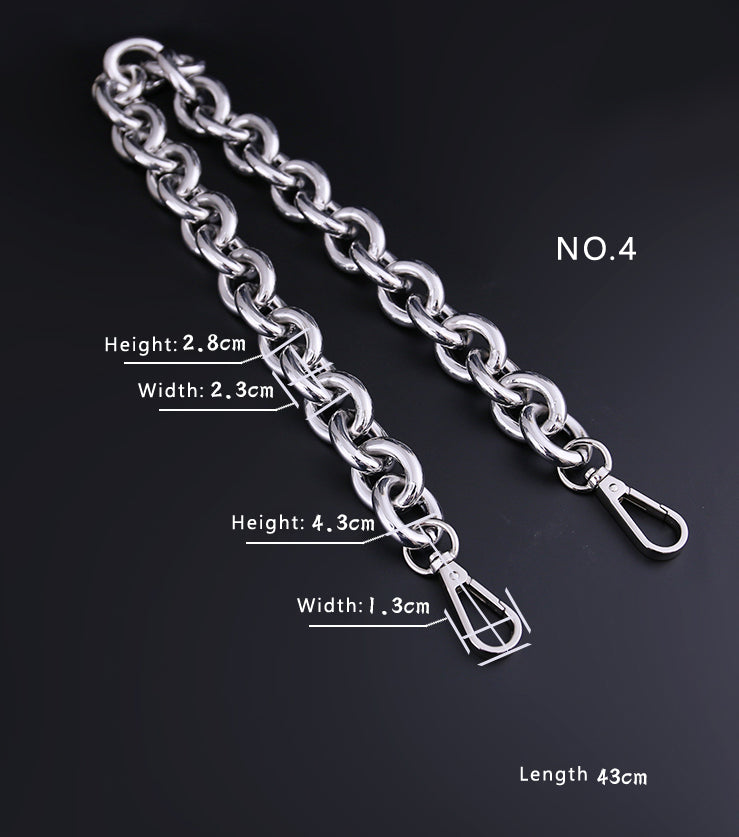 2 color,23 mm High Quality Purse Chain Strap,Alloy and Iron, Metal Shoulder Handbag Strap,Purse Replacement Chains,bag accessories, JD-1329