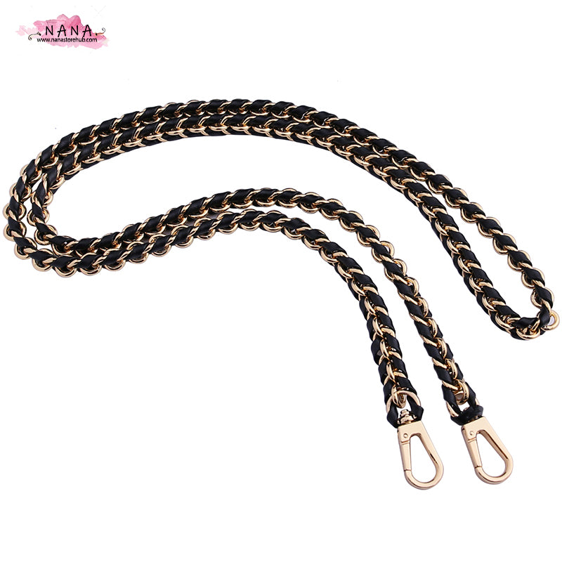 High Quality Full Copper Leather Purse Chain Strap,Metal Shoulder Handbag Strap,Purse Replacement Chains,bag accessories,JD-1334