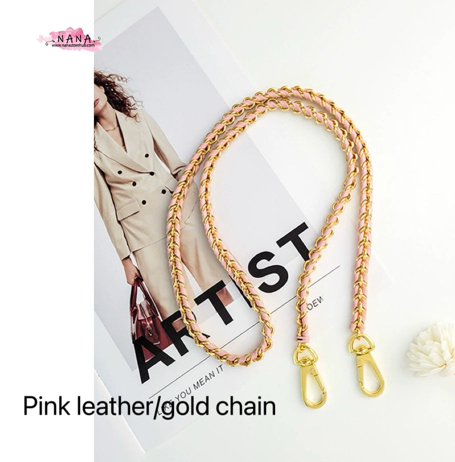 High Quality Full Copper Leather Purse Chain Strap,Metal Shoulder Handbag Strap,Purse Replacement Chains,bag accessories,JD-1334