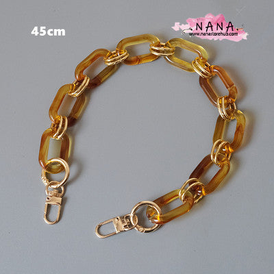 Acrylic High Quality Purse Chain, Metal Shoulder Handbag Strap, Replacement Handle Chain, Metal Crossbody Bag Chain Strap LD-1360