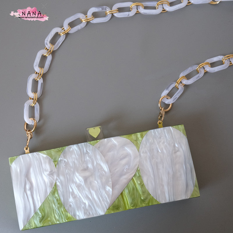 Acrylic High Quality Purse Chain, Metal Shoulder Handbag Strap, Replacement Handle Chain, Metal Crossbody Bag Chain Strap LD-1360