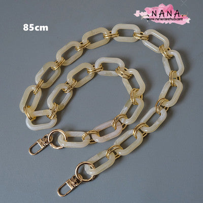 Acrylic High Quality Purse Chain, Metal Shoulder Handbag Strap, Replacement Handle Chain, Metal Crossbody Bag Chain Strap LD-1360