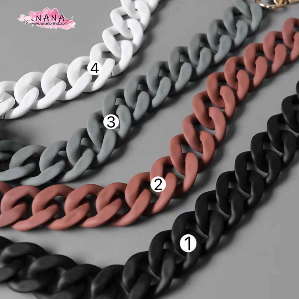 Acrylic High Quality Purse Chain, Metal Shoulder Handbag Strap, Replacement Handle Chain, Metal Crossbody Bag Chain Strap LD-1364