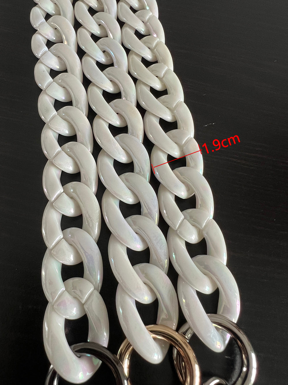 Acrylic High Quality Purse Chain, Metal Shoulder Handbag Strap, Replacement Handle Chain, Metal Crossbody Bag Chain Strap LD-1388