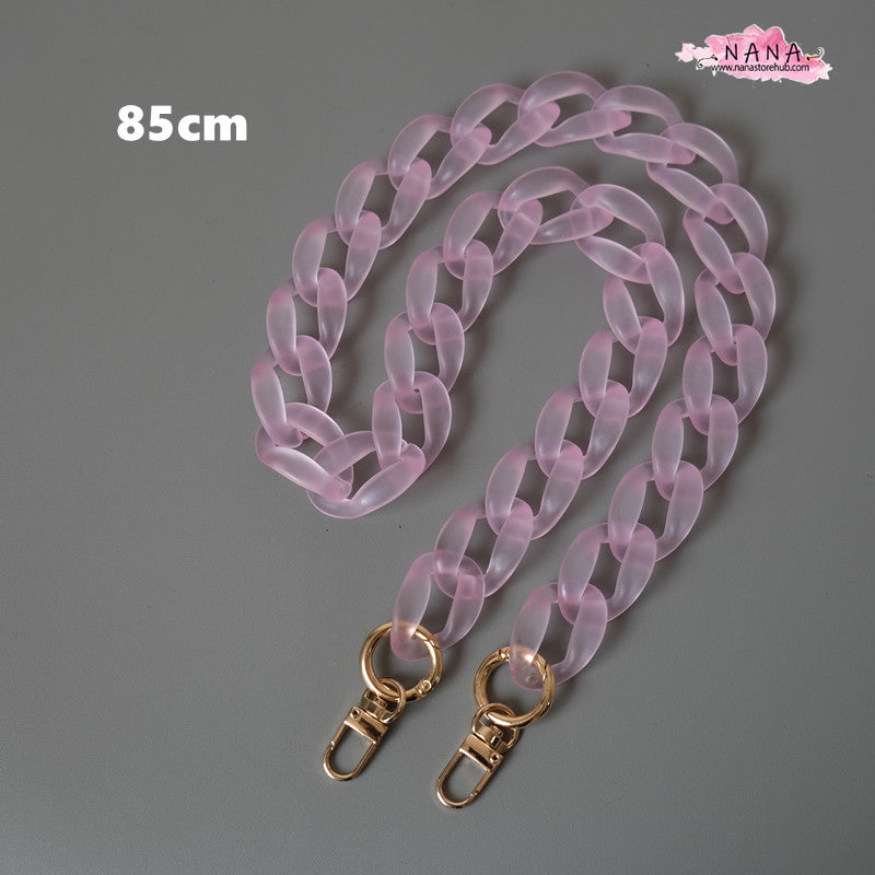 Acrylic High Quality Purse Chain - Versatile Metal Shoulder Handbag Strap, Replacement Handle Chain, and Metal Crossbody Bag Chain Strap (LD-1390)