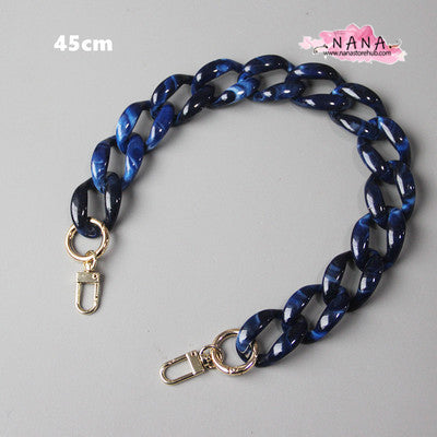 Premium Acrylic Purse Chain: Versatile Metal Handbag Shoulder Strap, Perfect Replacement Handle, Crossbody Bag Chain Strap - Model LD-1392