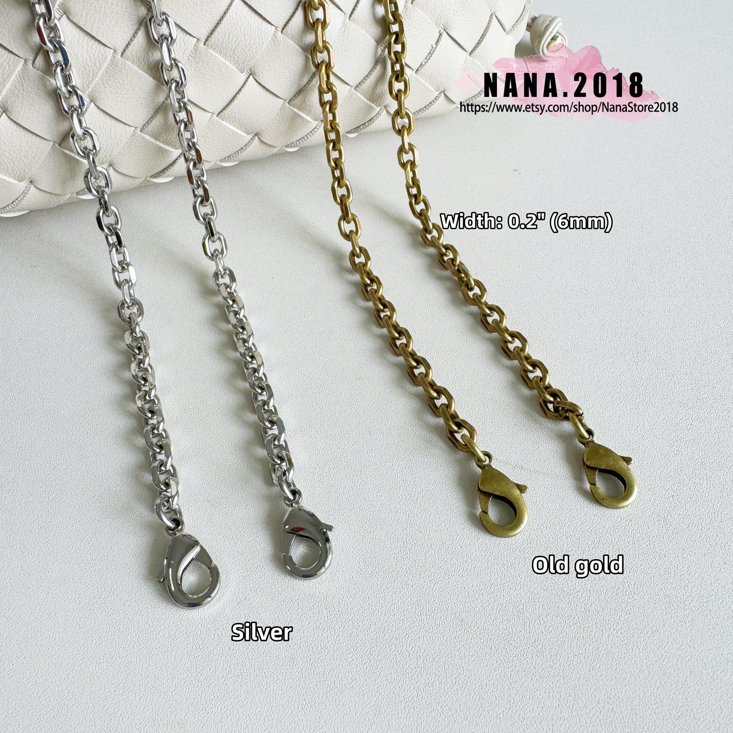 6mm High Quality Purse Chain Strap,Metal Shoulder Handbag Strap,Purse Replacement Chains,bag accessories, JD-1400