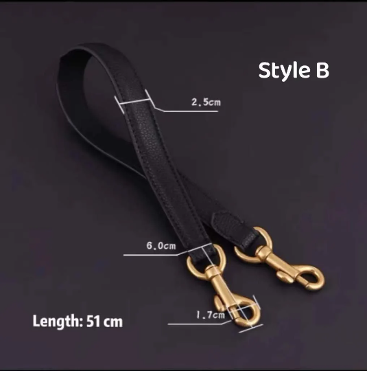 Deluxe Full Grain Leather Handle: Exquisite Leather Shoulder Handbag Strap Replacement. JD-1407 - Enhance your Accessories with the Ultimate Touch of Luxury