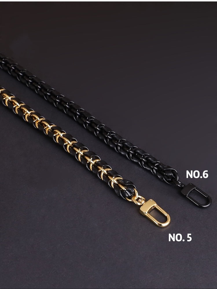 11mm Leather High Quality Copper Purse Chain Strap,Metal Shoulder Handbag Strap,Purse Replacement Chains,bag accessories, JD-1427