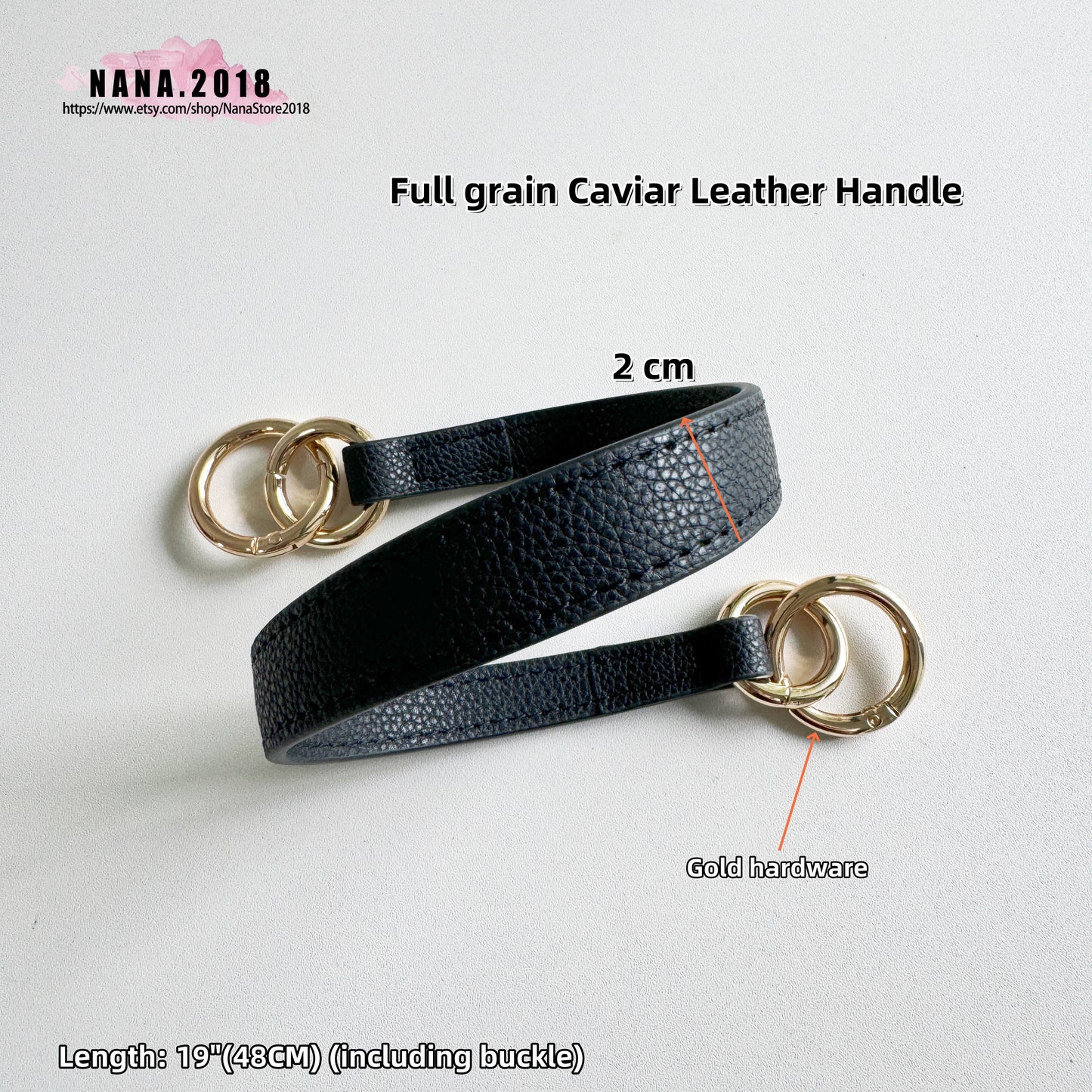 17 Color,2 cm Full grain leather High Quality  Wrapping, Leather Shoulder Handbag Strap, Replacement Handle , Bag Accessories, JD-1443