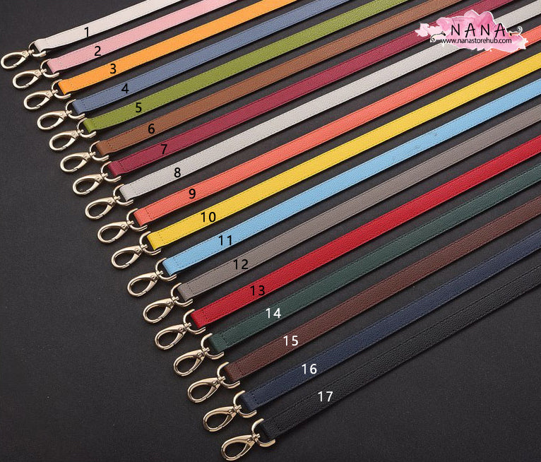 17 Color,1.8 cm Full grain leather High Quality  Wrapping, Leather Shoulder Handbag Strap, Replacement Handle , Bag Accessories, JD-1447