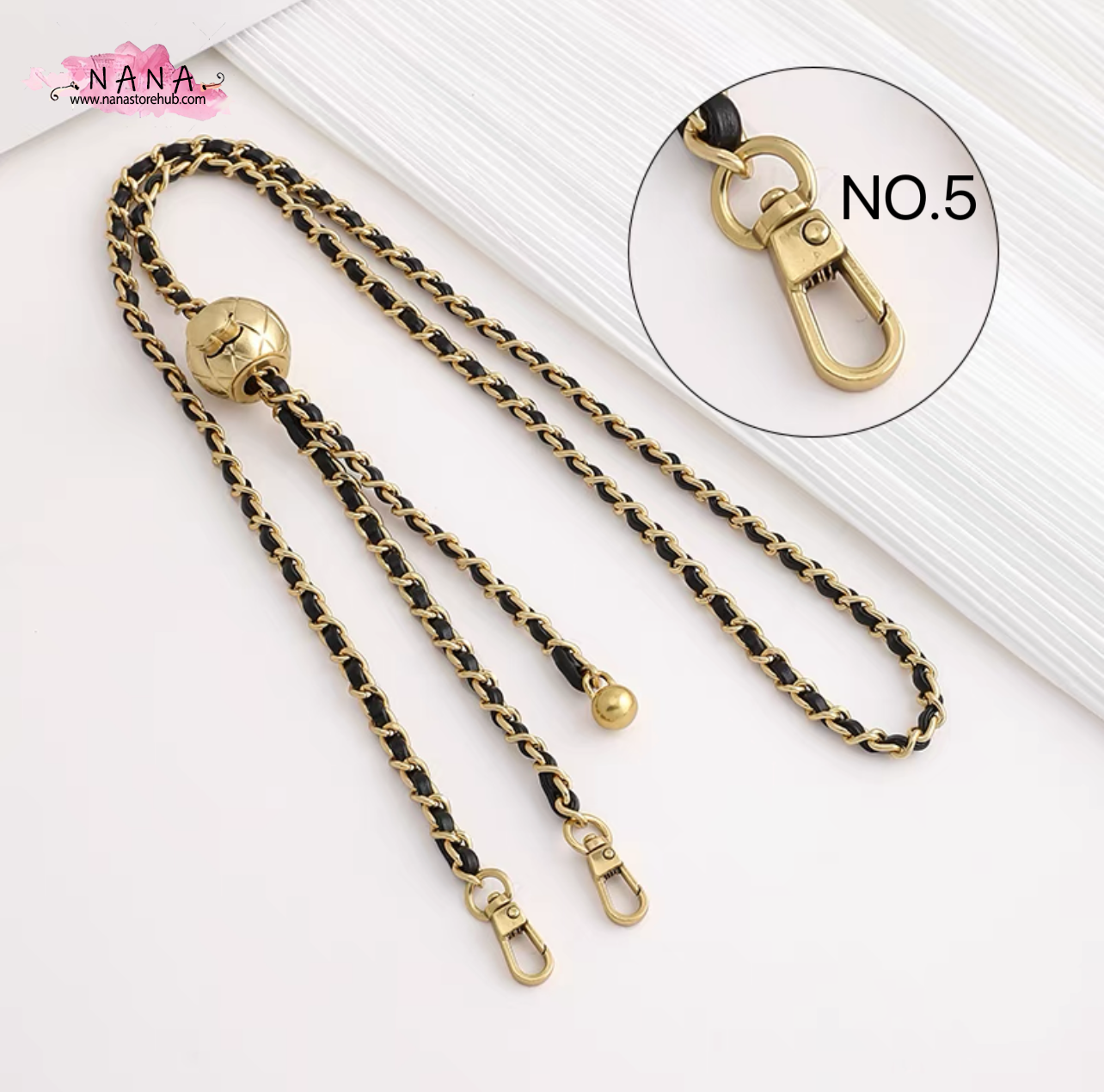 4 Color,7mm High Quality Purse Chain,Alloy and Leather, Metal Shoulder Handbag Strap,Bag Strap, Bag Accessories, Detachable,JD-1552