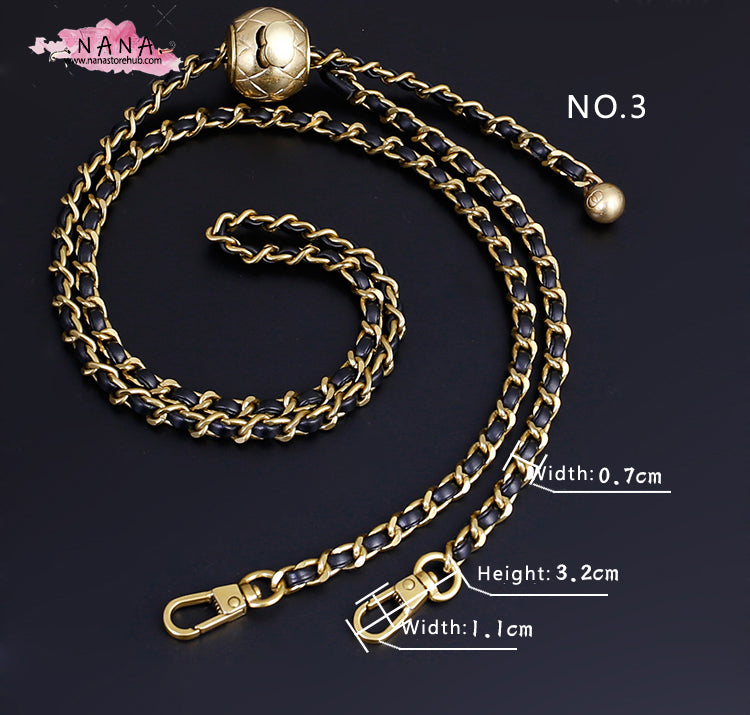 7mm High Quality Purse Chain Strap,Alloy and Iron, Metal Shoulder Handbag Strap,Purse Replacement Chains,bag accessories, JD-1562