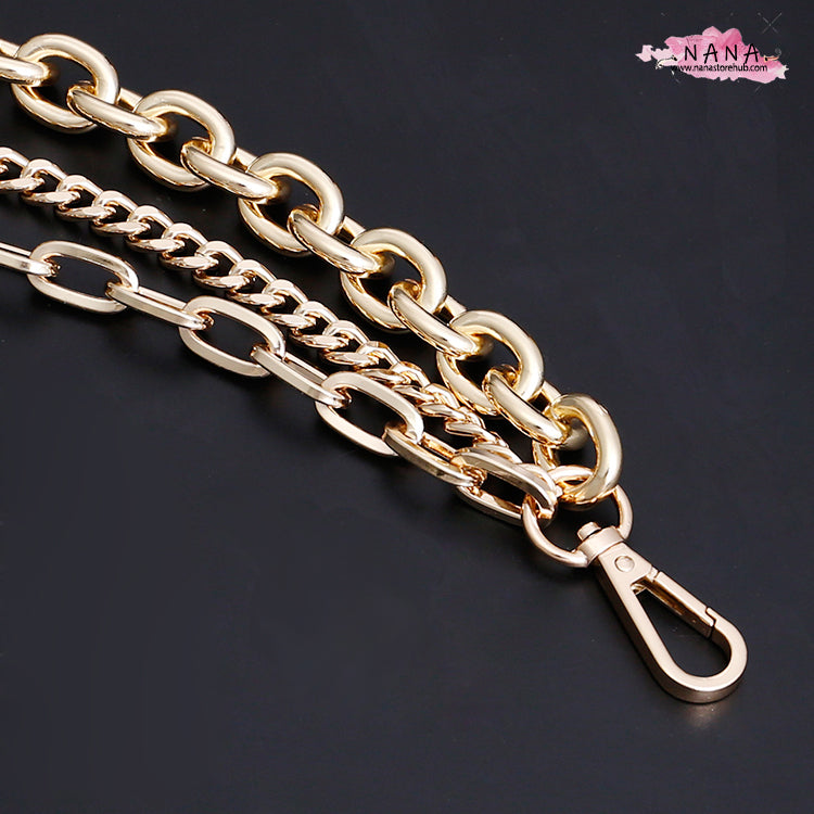 2 color,High Quality Purse Chain Strap,Alloy and Iron, Metal Shoulder Handbag Strap,Purse Replacement Chains,bag accessories, JD-1587