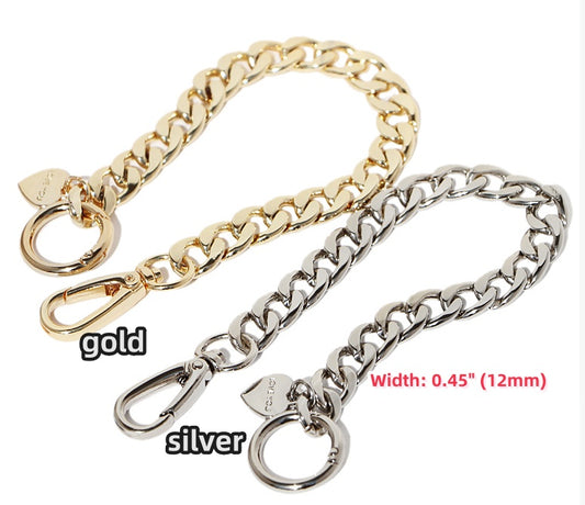 12mm High Quality Purse Chain,Alloy and Glass Drill, Metal Shoulder Handbag Strap,Bag Strap, Bag Accessories, JD-1597