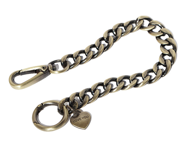 12mm High Quality Purse Chain,Alloy and Glass Drill, Metal Shoulder Handbag Strap,Bag Strap, Bag Accessories, JD-1597