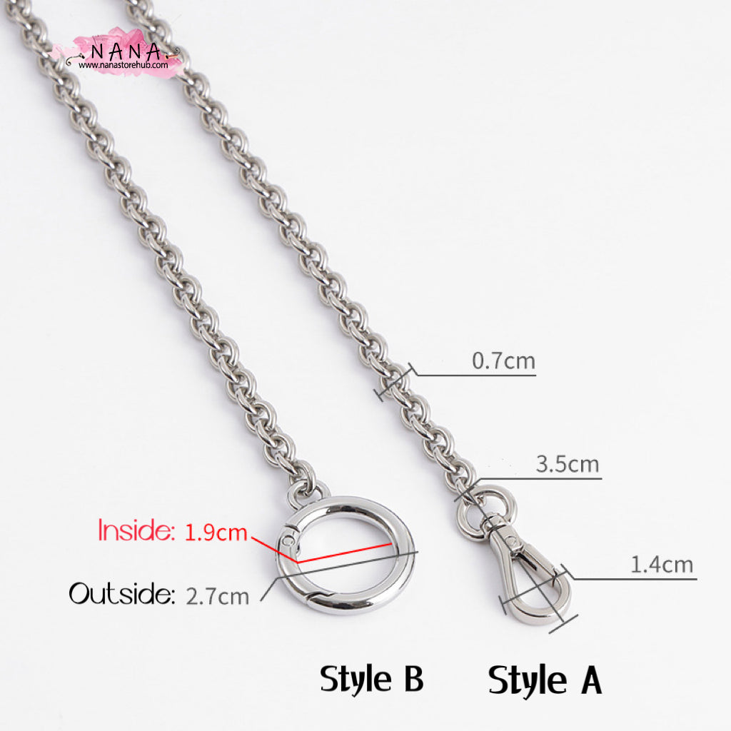 8mm High Quality Purse Chain Strap,Alloy and Iron, Metal Shoulder Handbag Strap,Purse Replacement Chains,bag accessories, JD-1621