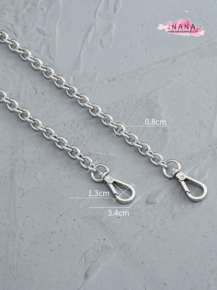 8mm High Quality Purse Chain Strap,Alloy and Iron, Metal Shoulder Handbag Strap,Purse Replacement Chains,bag accessories, JD-1621