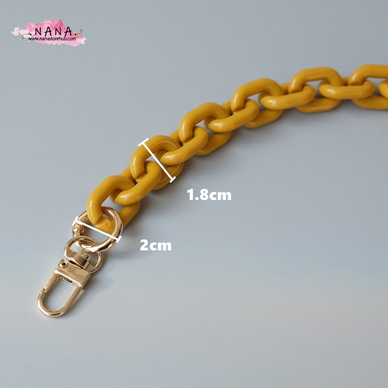 Acrylic High Quality Purse Chain, Metal Shoulder Handbag Strap, Replacement Handle Chain, Metal Crossbody Bag Chain Strap LD-1762