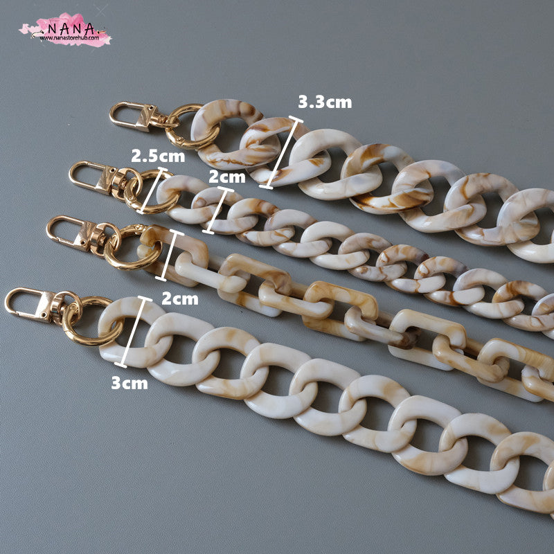 Acrylic High Quality Purse Chain - Stylish Metal Shoulder Handbag Strap and Replacement Handle Chain - LD-1764