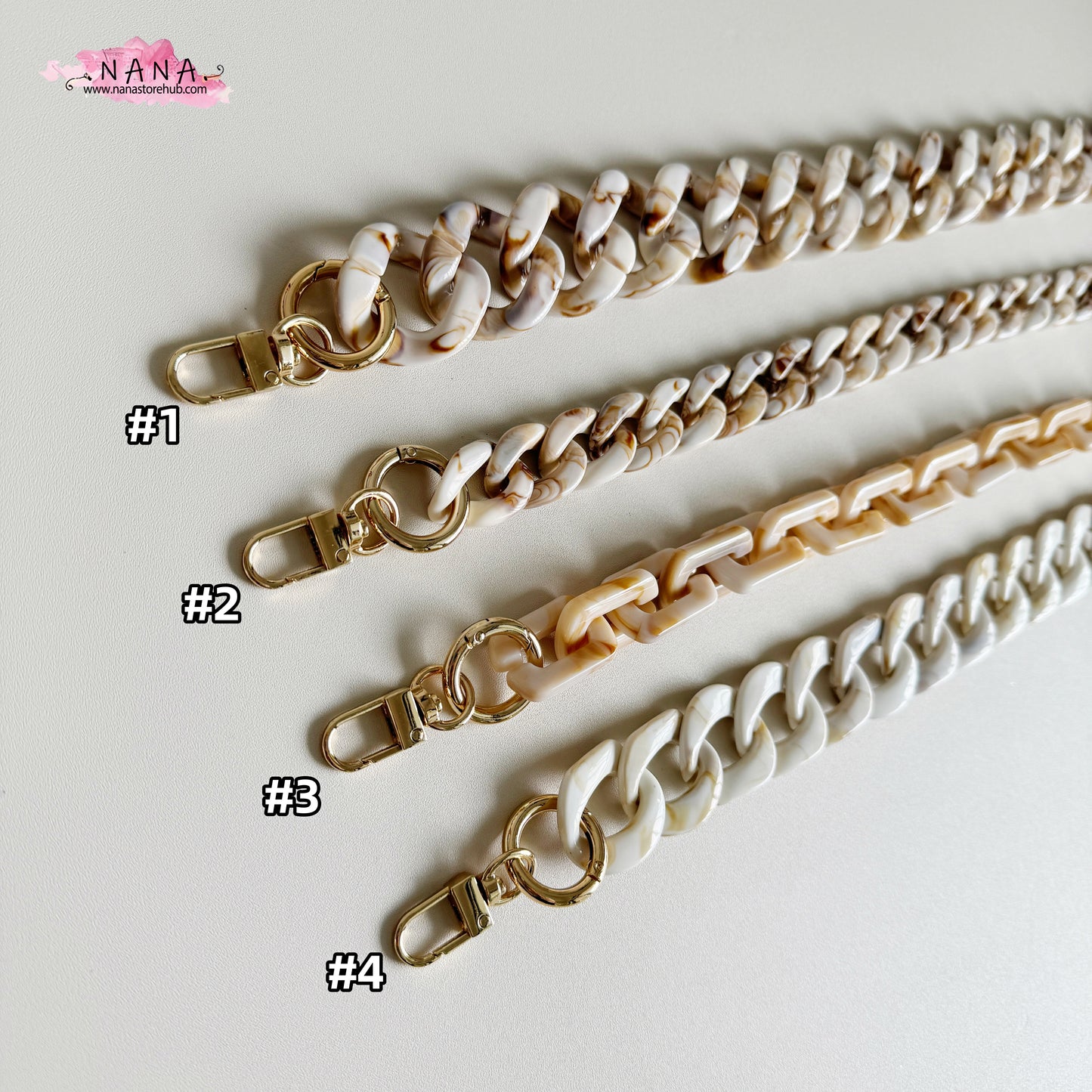 Acrylic High Quality Purse Chain - Stylish Metal Shoulder Handbag Strap and Replacement Handle Chain - LD-1764